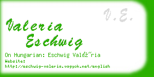 valeria eschwig business card